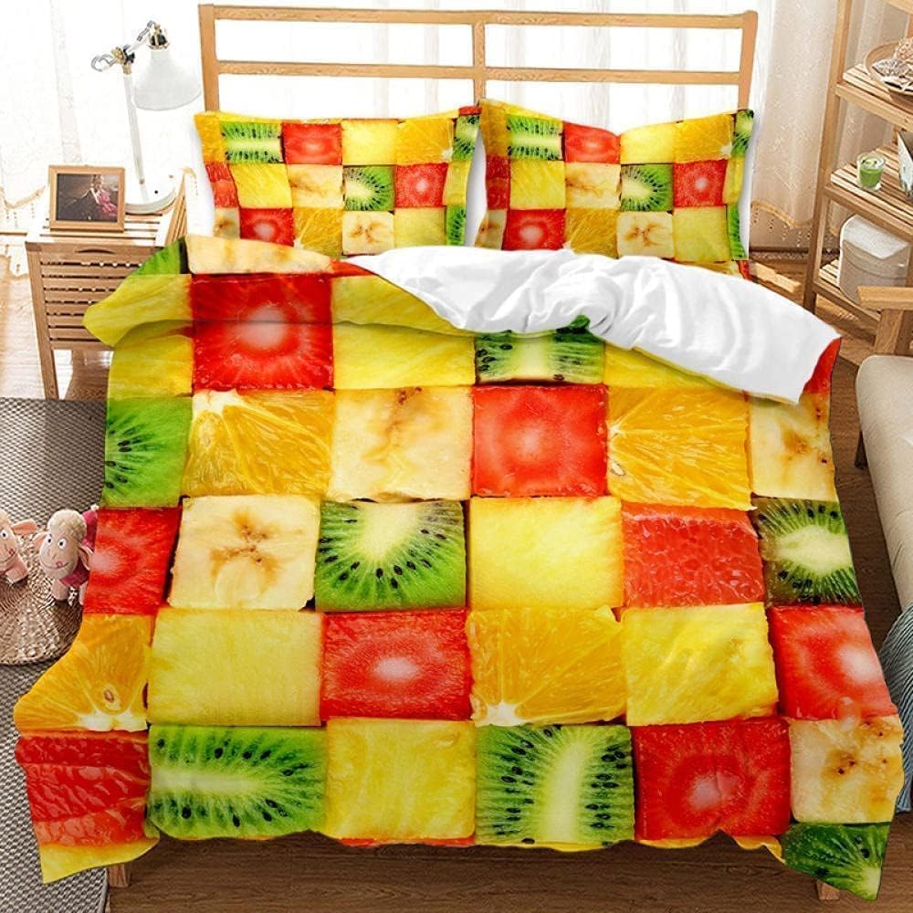 Housse de Couette 160x200 Fruits Tropicaux Créez un cocon doux dans votre lit