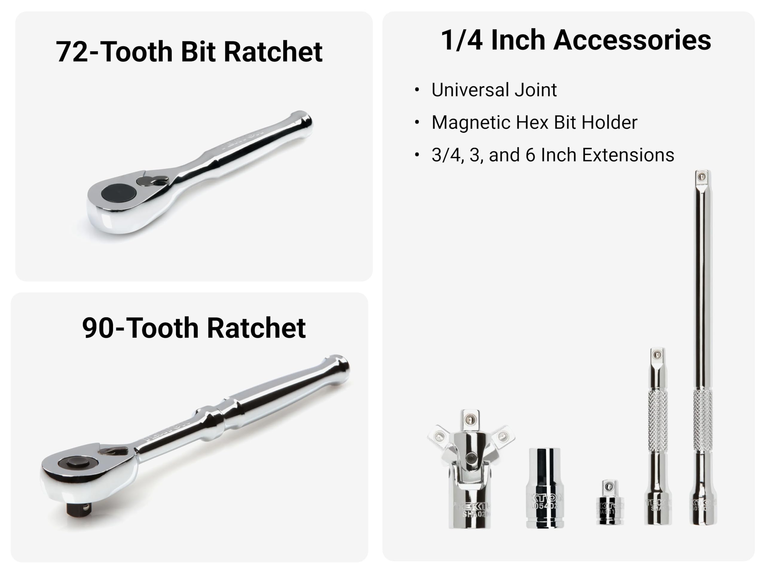 Amazon.com: TEKTON 1/4 Inch Drive 6-Point Small Engine Shallow