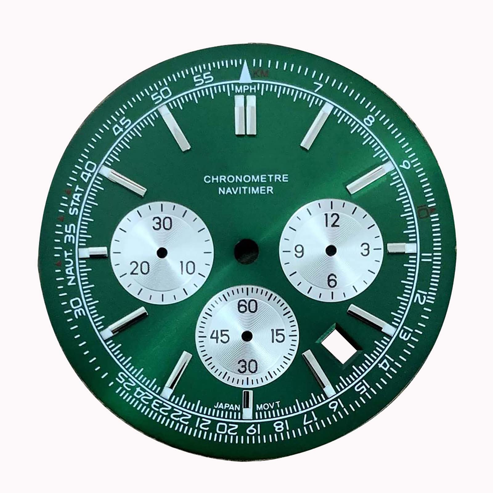 Cadran De Montre Plat Gris 23.25mm - Compatible HP 63, METAL DECOR, Neuf