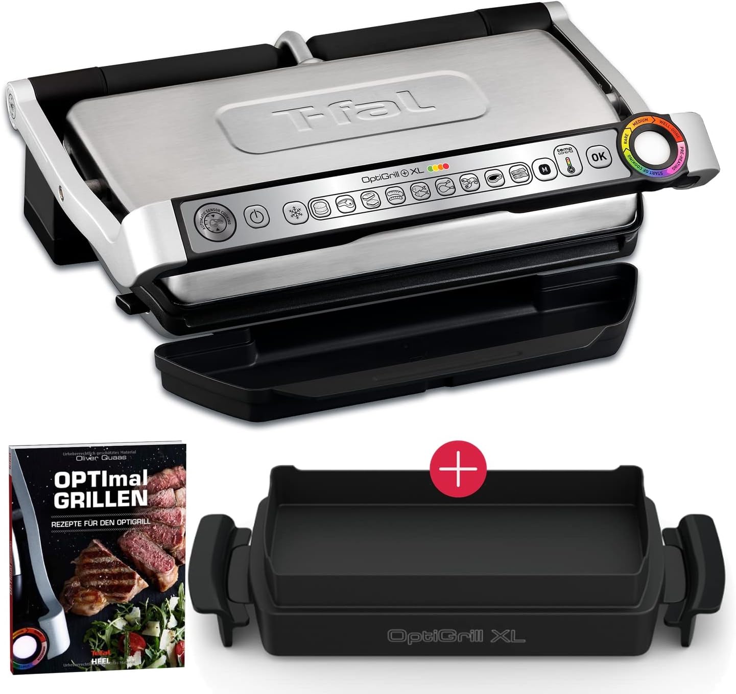 Tefal OptiGrill XL | Kontaktgrill mit automatischer Temperatur ...