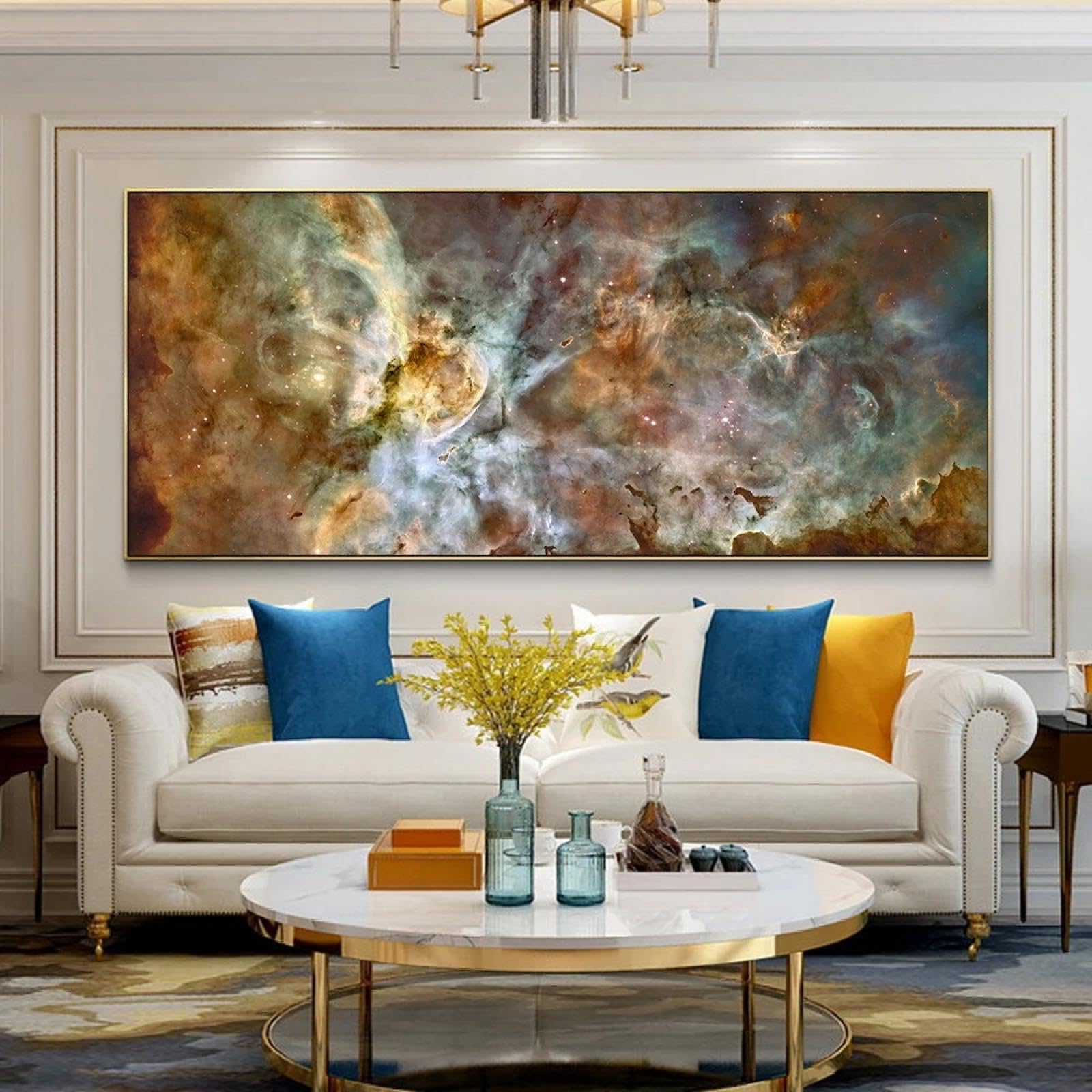 Impressions sur toile affiches mur art étoiles célestes 60x180cm - 8