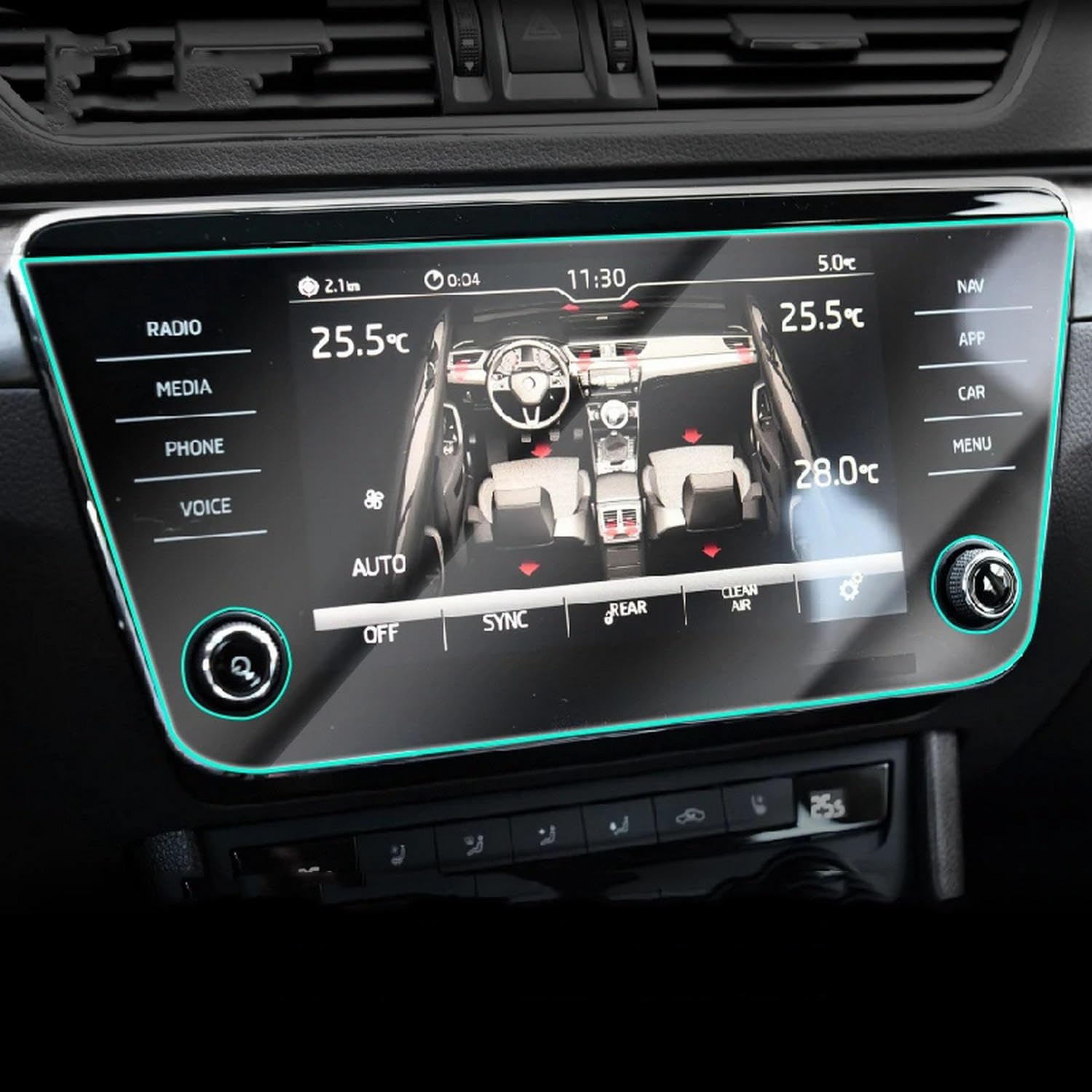 Film de protection GPS Skoda Superb 2018-2023 en TPU transparent anti-rayures