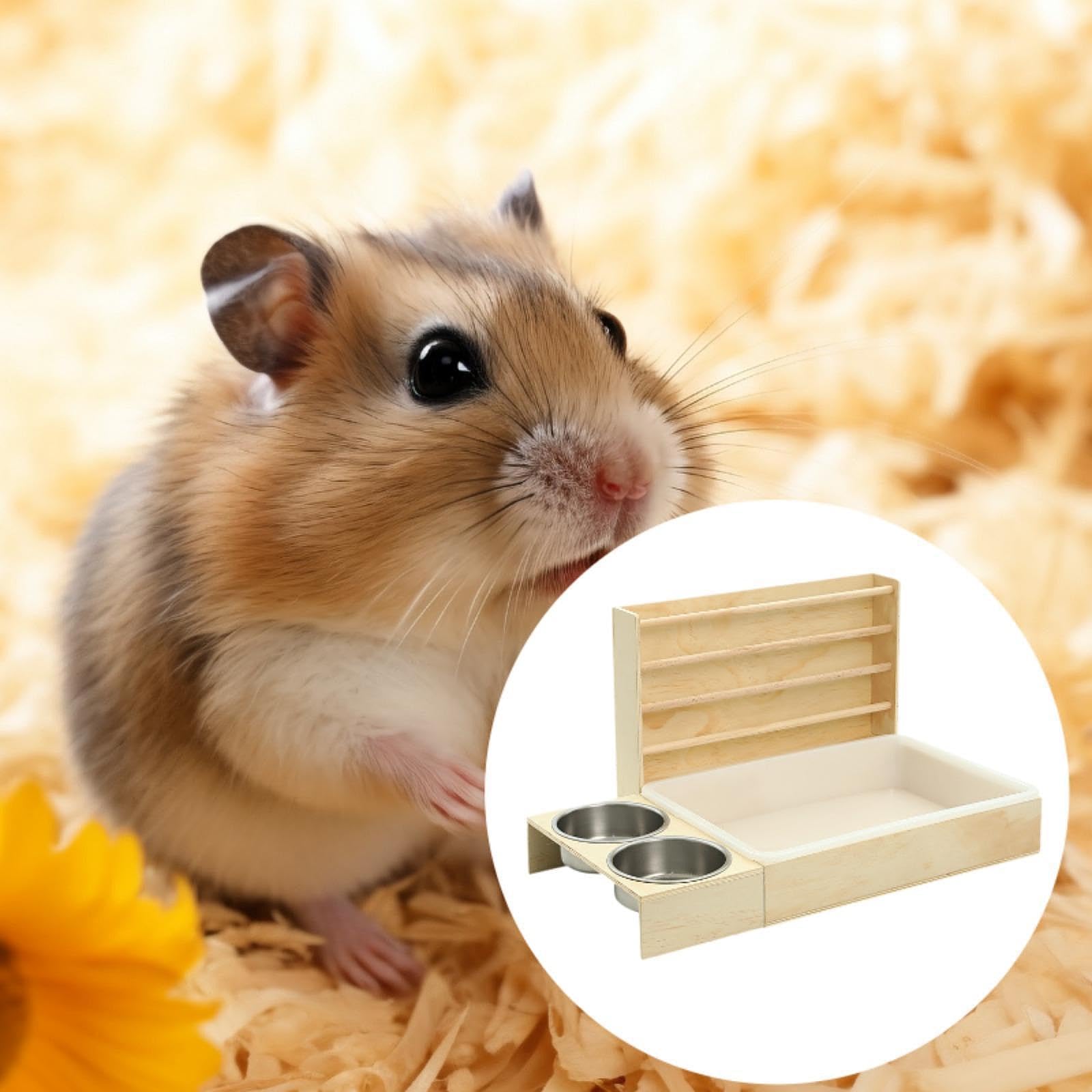 LOVIVER Mangeoire à Foin en Bois pour Lapin, bac à litière, Jouet d'enrichissement, Distributeur de friandises, mangeoire pour Lapin, Toilettes, Porte-Foin
