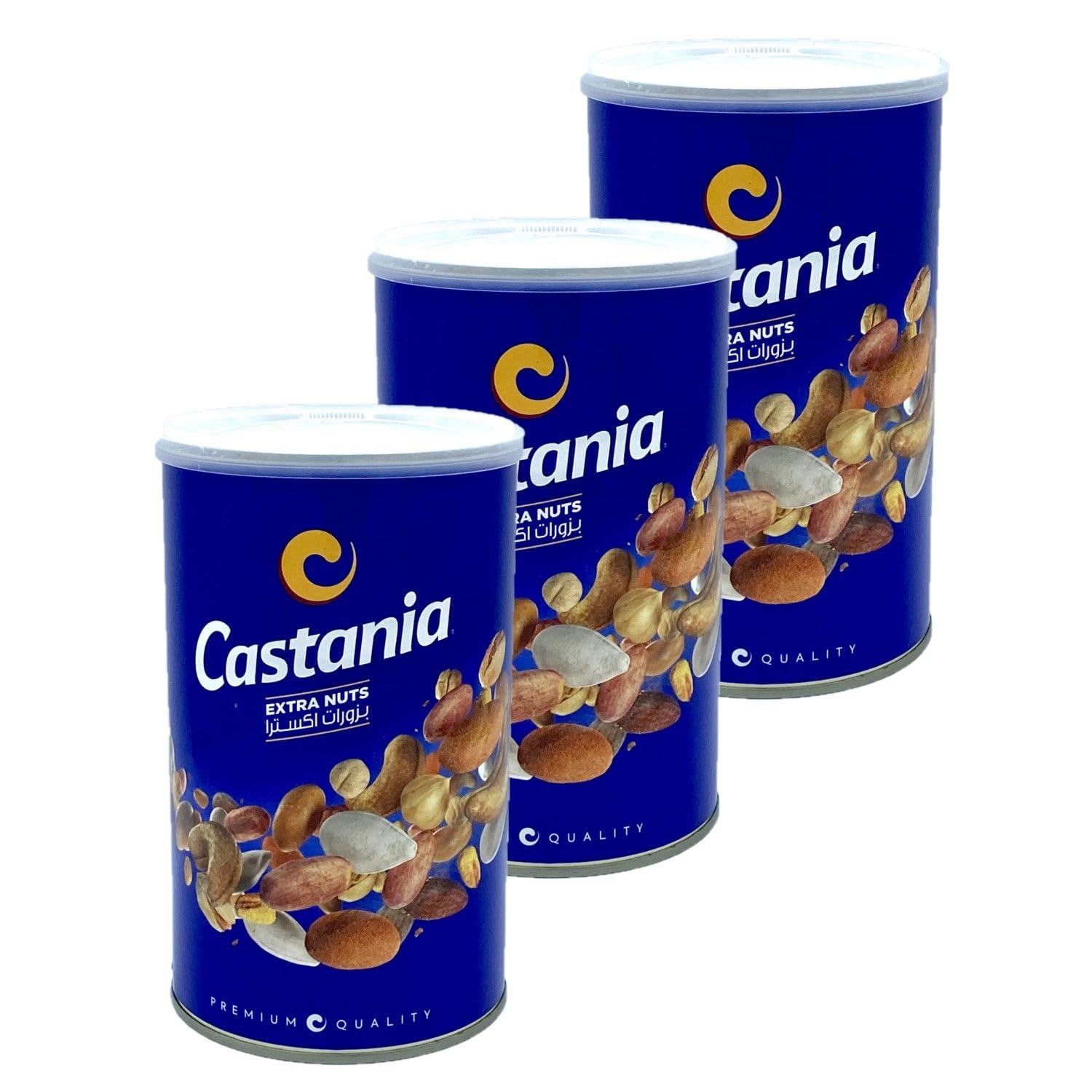 Castania Lot 3x Assortiment de fruits à coque extra nuts - Pot 450g