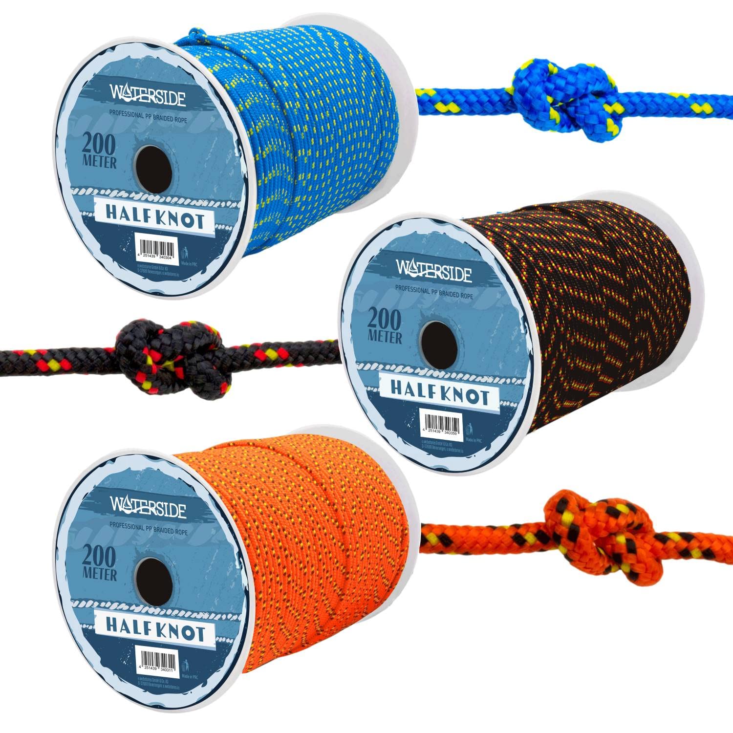 4mm PP 250daN Flechtleine 100m gelb PPM-Tauwerk Schnur - SCHNURHAUS
