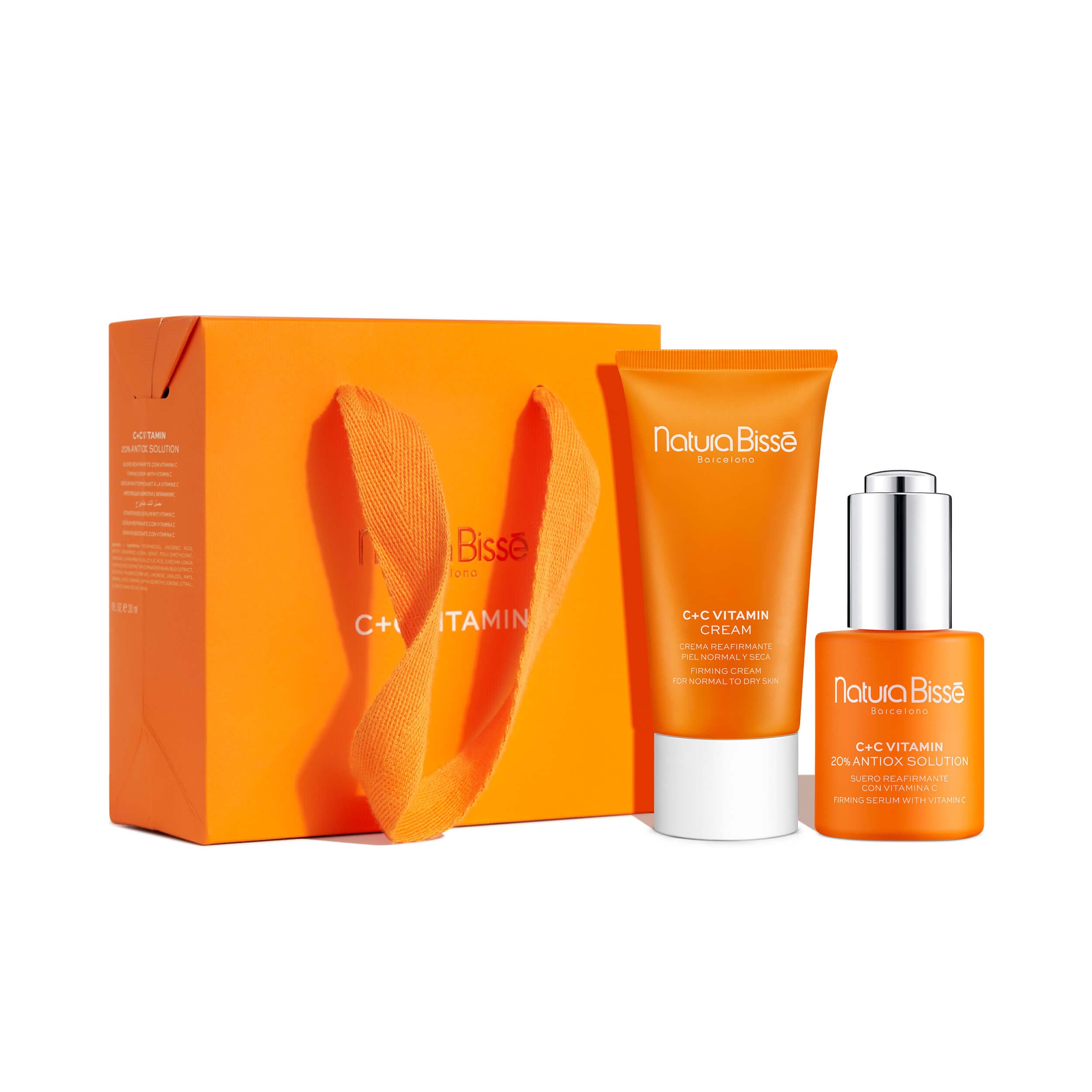 Natura Bissé C+​C Vitamin Set – The Ultimate Duo | Set para Devolver el Glow a tu Piel. Incluye el Sérum C+​C Vitamin 20% Antiox Solution de 30 ml y la Crema C+​C Vitamin Cream de 50 ml