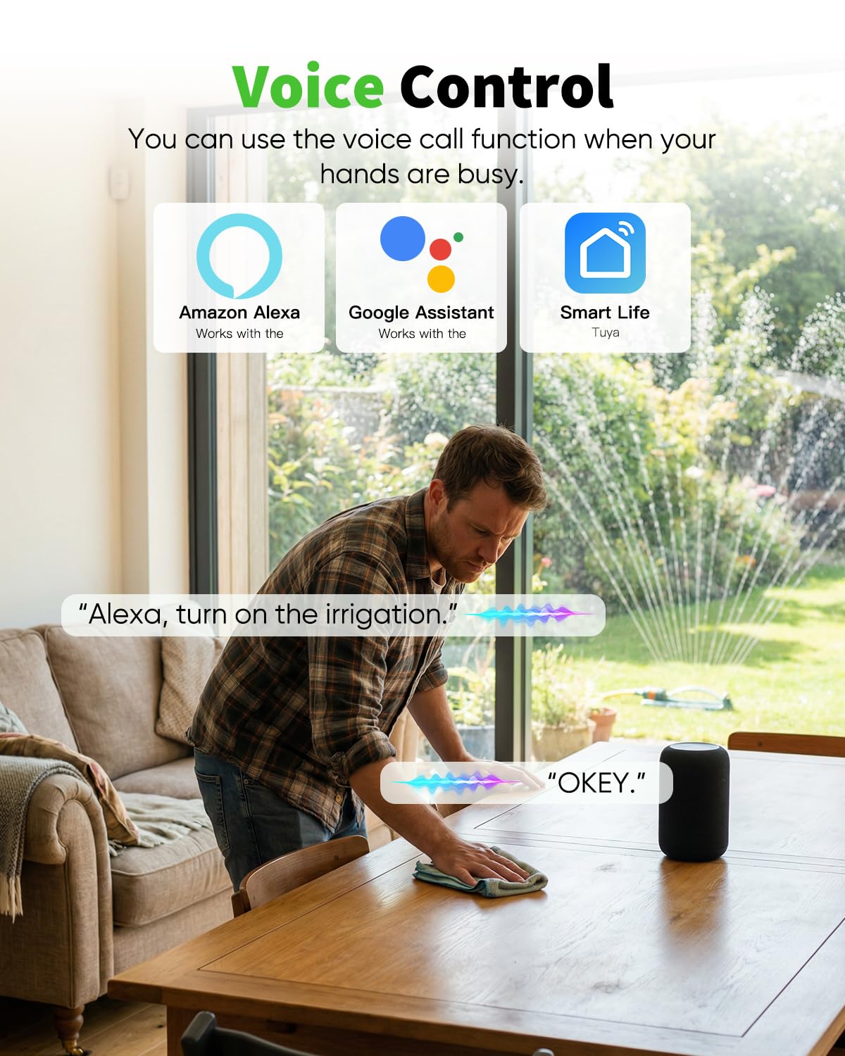GreenSun Presa Wi-Fi per esterni, timer per esterni, presa intelligente per esterni, impermeabile, IP44, misurazione della corrente funziona con Alexa 16 A, 3840 W