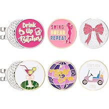 Liliaafar 8 Pcs Magnetic Golf Ball Markers with Hat Clip for Women