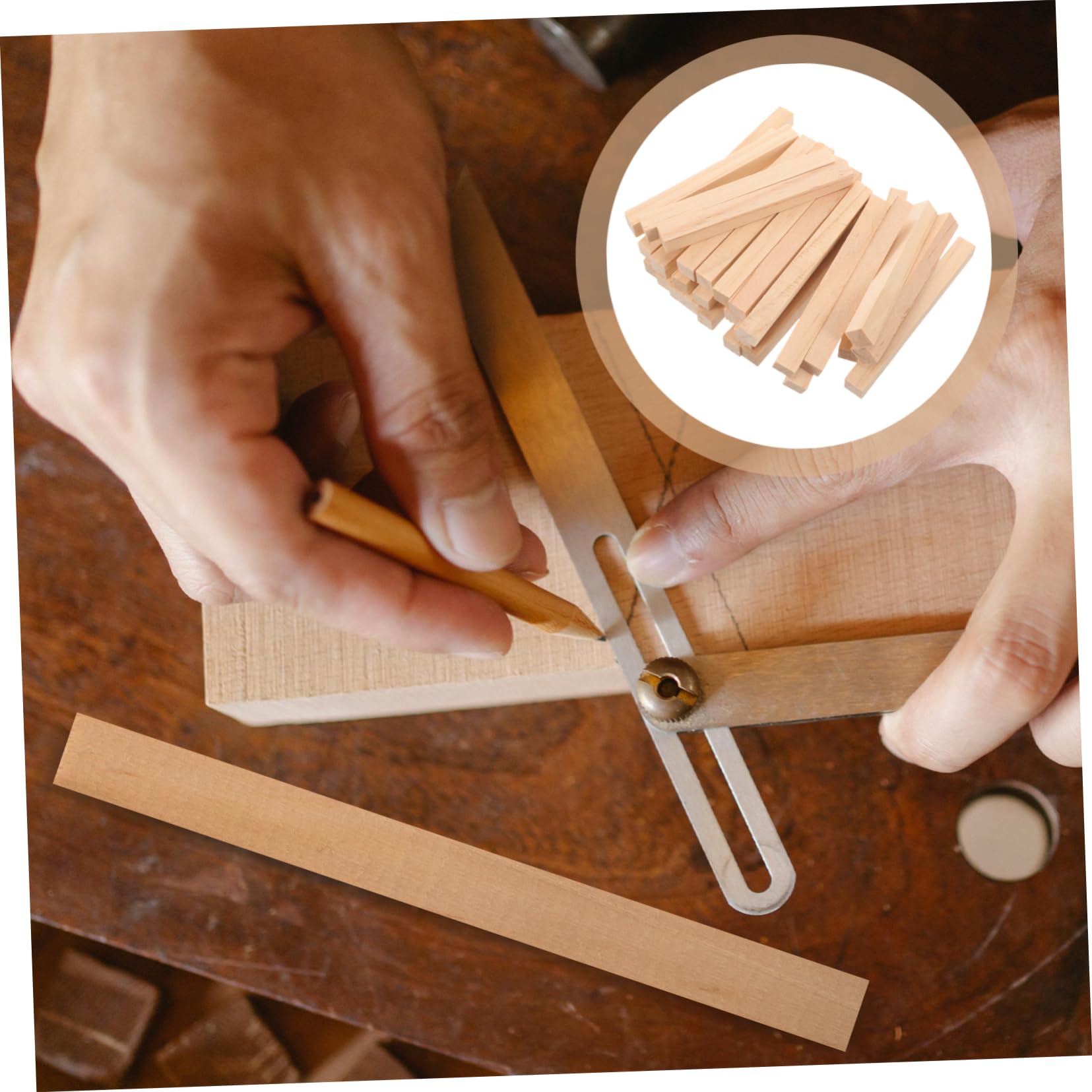 120stücke Holzstäbe Für Bastelprojekte Unvollendete Holz-dowel-rohlinge Für Diy Modellbau Dekoration Vielseitig Einsetzbar Langlebig