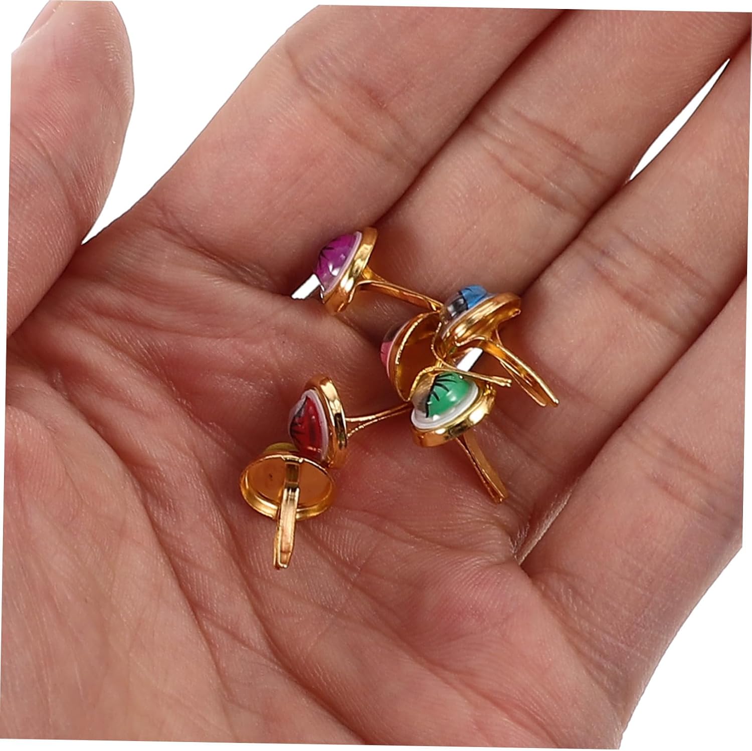 ETHZZLE 100pcs Colorful DIY Brads with Split Pins for Paper Crafts Scrapbooking Cards Making Decoration Accessories