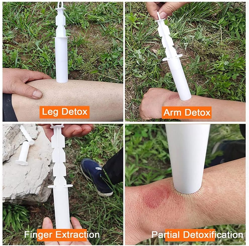 10pcs First Aid Venom Extractor, Portable Mosquito Bee Bite Sting Kit, Outdoor Emergency Toxic Liquid Extractors Pump, Relief for Hiking Backpacking Camping