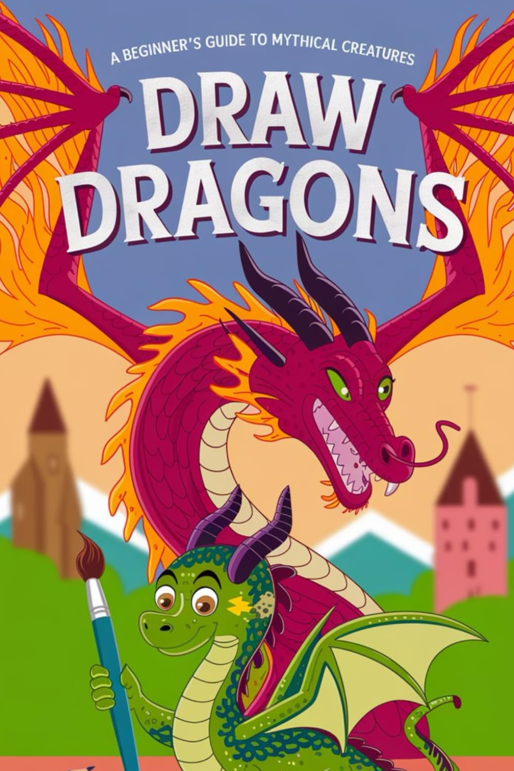 Draw Dragons A Beginner's Guide to Mythical Creatures: Step-by-Step Tutorials and Blank Pages for Aspiring Dragon Artists of All Ages