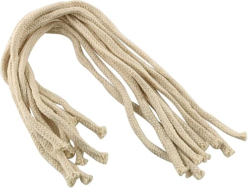 Tegg - Mecha para lámpara de aceite (20 unidades, 2.0 x 16.9in, algodón), diseño redondo de queroseno