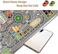 Vista 4 de Alfombra de juego para automóvil, ideal para jugar con autos y juguetes, alfombra de sala de juegos para niños con respaldo de goma, área