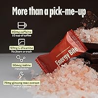 Vista 4 de GEM Energy Caffeinated Bite Energía Holística y Sostenida Apoya el Metabolismo, la Estamina y la Resistencia 40 mg de Cafeína, Raíz