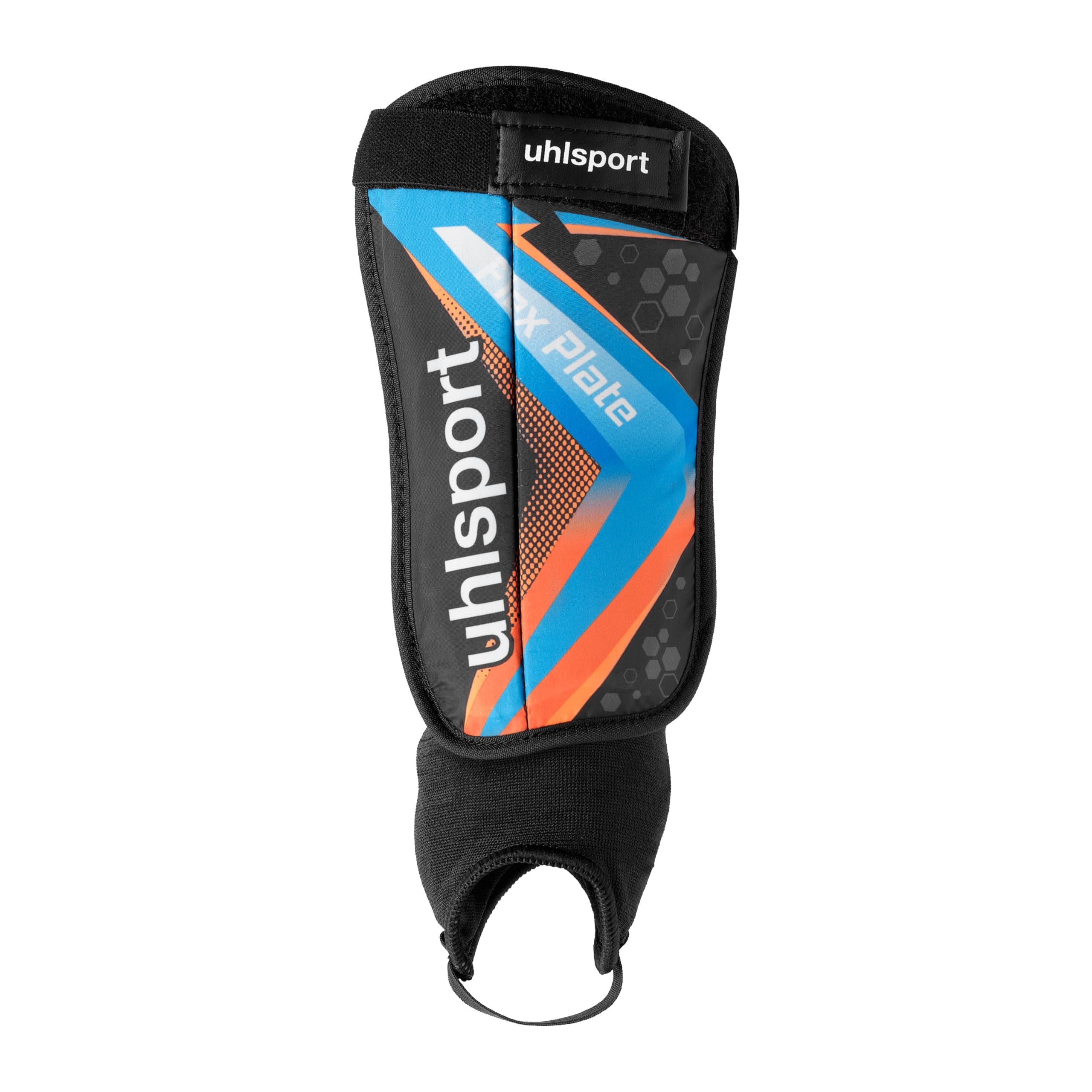 uhlsport Flex Plate Parastinchi da calcio per bambini e adulti - parastinchi da calcio ultraleggeri con protezione per la caviglia - ammortizzanti, imbottiti e protettivi