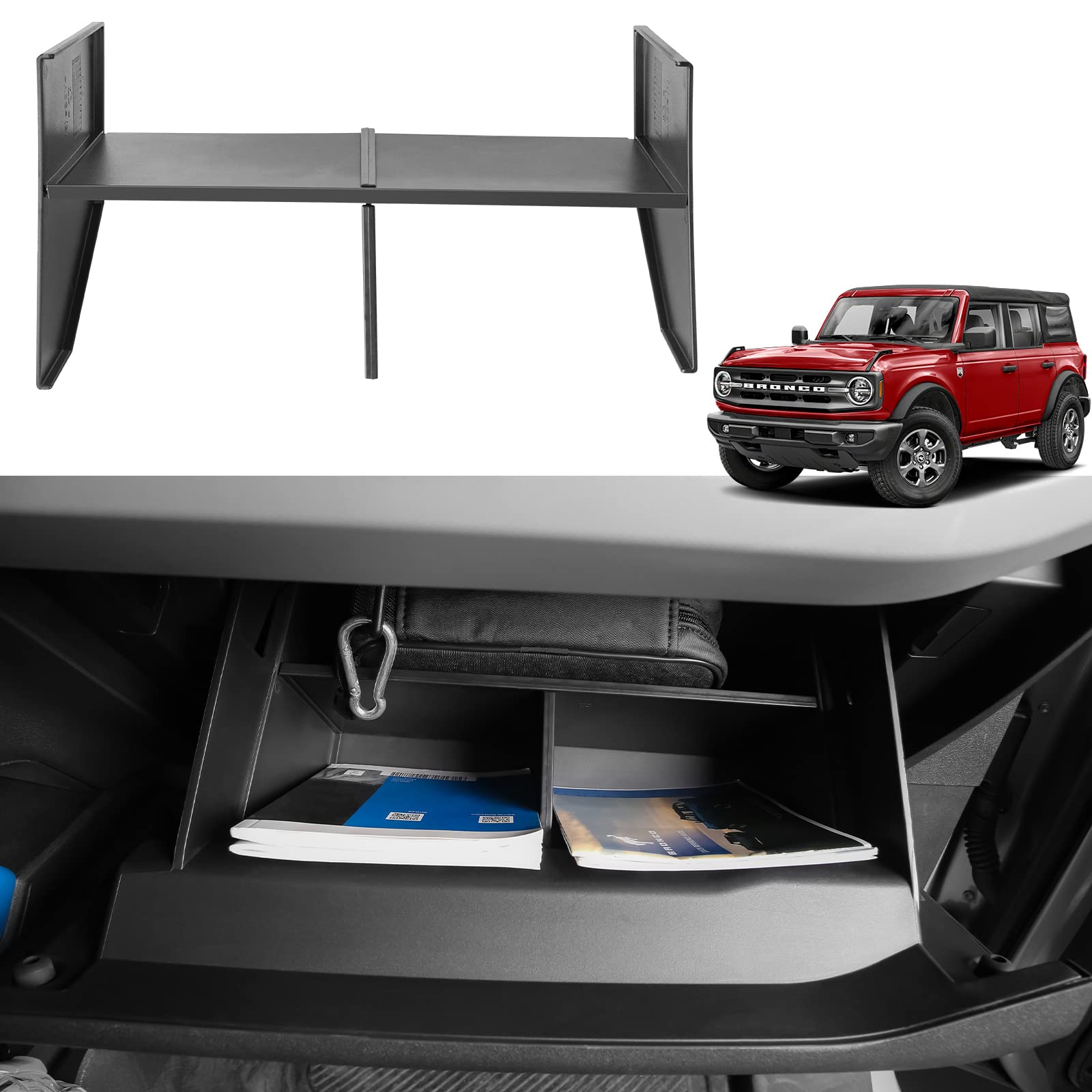 Buy Glove Box Organizer for 2021 2022 Ford Bronco Customed Glove
