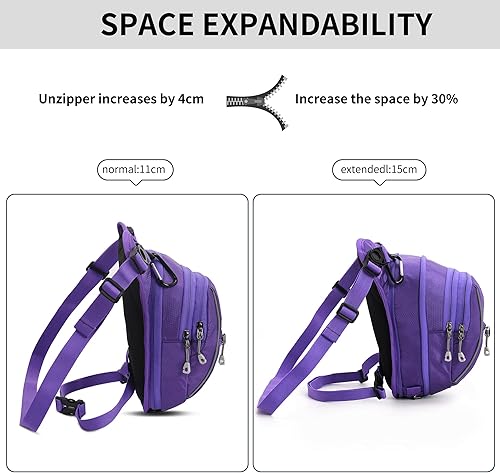 Miniatura 6 de Peicees Riñonera para hombre, para uso al aire libre, para usar en motocicleta, para llevar al aire libre