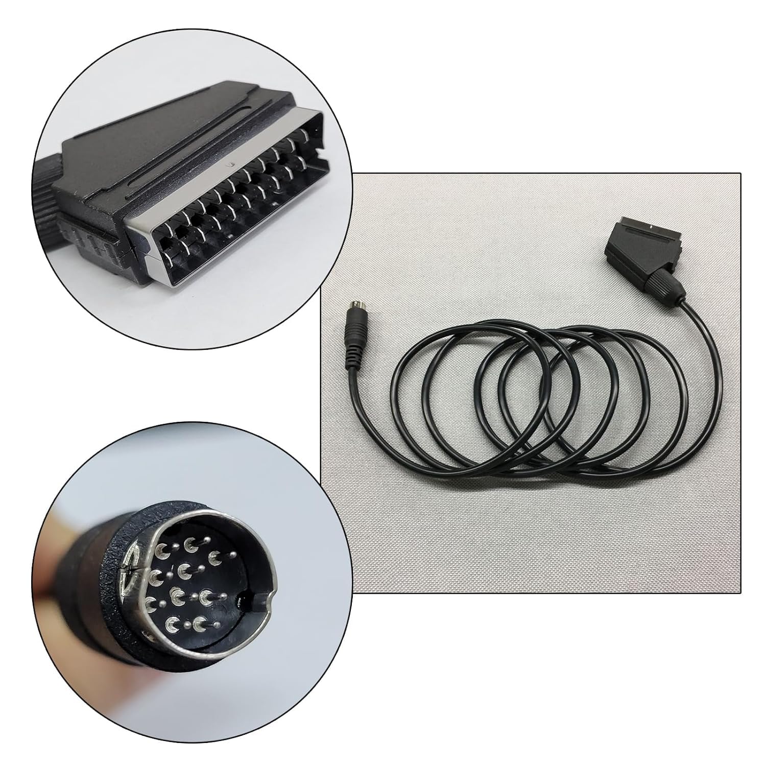Young Wolf Le câble réel RGB Smart est compatible avec Sega Saturn de 1,8 m de long