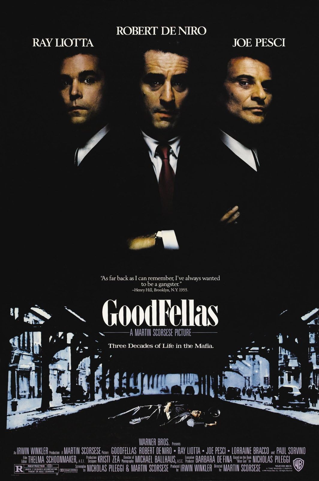 Goodfellas 1 Poster A0 - Movie Art Poster in varie dimensioni per idee soggiorno o camera da letto. Immagini di film cult senza bordi Classic Iconic 70s 80s 90s Vintage Retro Home Wall Decor Immagini