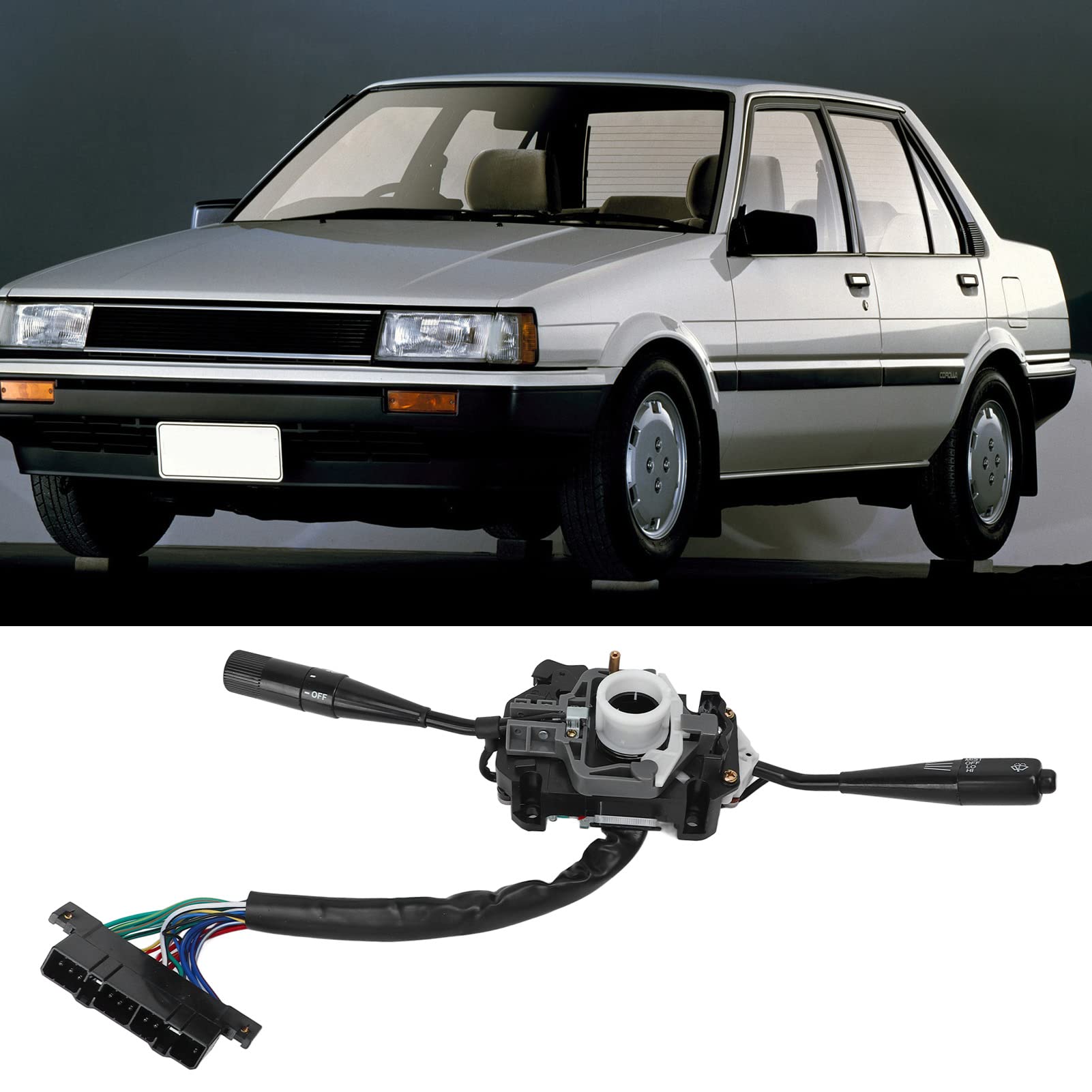 FZJDSD Turn Signal Combination Switch Compatible With Toyota Pickup Base DLX SR5 2-Door 1979-1981 Replace 8431010231 8431010230 Steering Wheel Turn Signal Headlight Wiper Switch Assembly - View #8