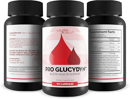 Miniatura 4 de Pro Glucydyn - Suplemento de apoyo a la salud de Blood S - Ajo, cúrcuma, berberina, té verde + vitaminas, minerales y hierbas - Promueve la salud