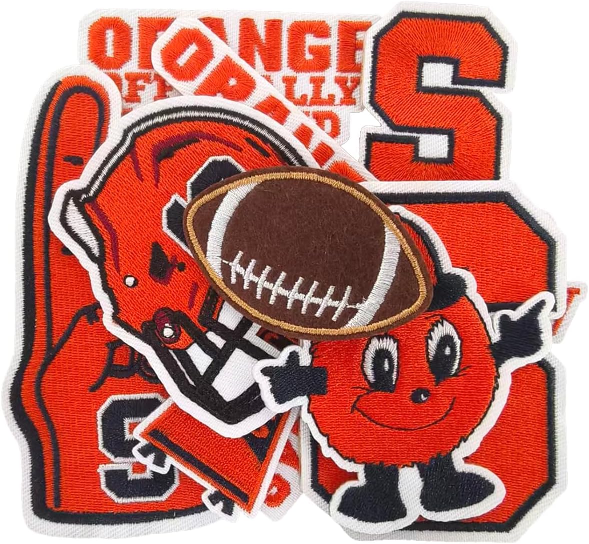 10 Pcs Syracuse Fans' Favorite Iron on Patches, Suitable for Jackets, Backpacks, and Denim Jackets, Perfect for Both Men and Women