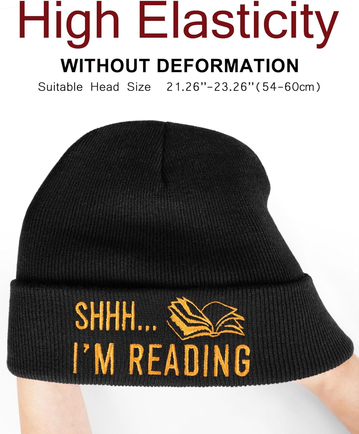 Book Lovers Gifts - Book Accessories for Reading Lovers - Gifts for Readers Nerds - Book Reading Beanie Hats for Men Women - Image 4