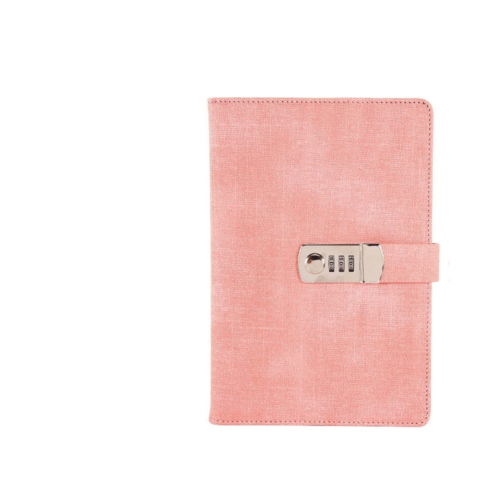 A5 Passwort-Notizbuch, Papier, abschließbar, Retro-Notizbuch, PU-Leder, Tagebuch mit Schloss, Traveler Journal, Wochenplaner, Schulschreibwaren