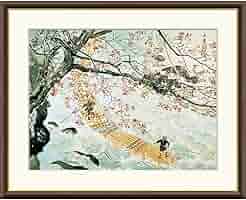 【真作】【複製】工芸画　川合玉堂　風景画　芸術院会員　名品　T149 楽天市場】日本の名画 川合玉堂 花筏 F8 [g4-bn112-F8]（代引き