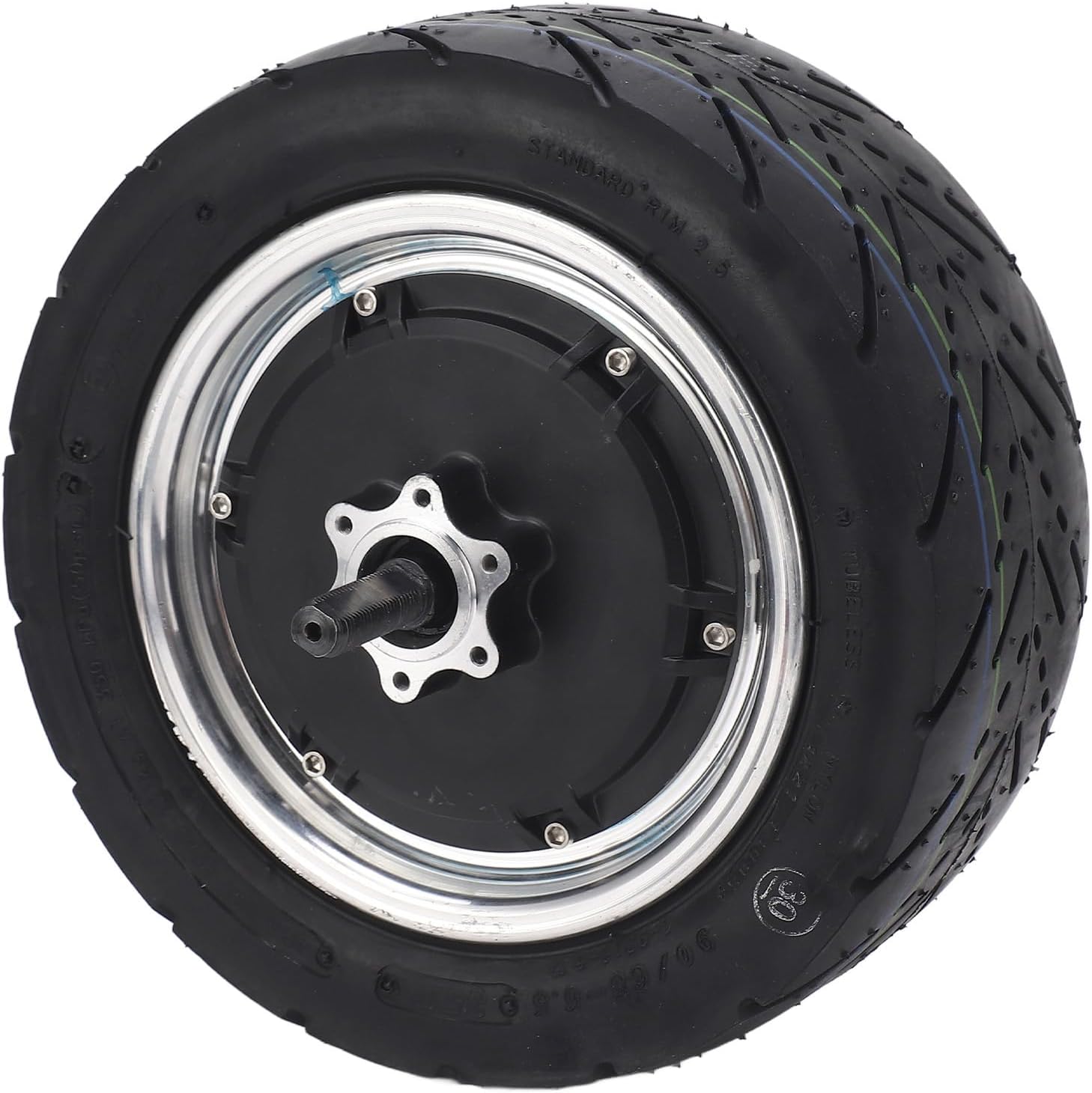 Headerbs Brushless Hub Motor 11 Inch Wheel Hub Motor 48-72V 1500-4000W High Power Vacuum Tire Brushless DC Motor for Electric Motorcycle Scooter