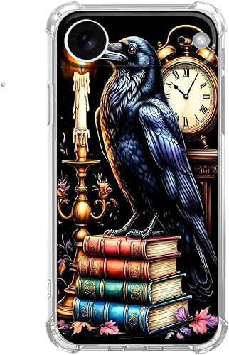 DTMWICD Gothic Literary Raven Collection Case for iPhone 17 Air, Vintage Mysteri