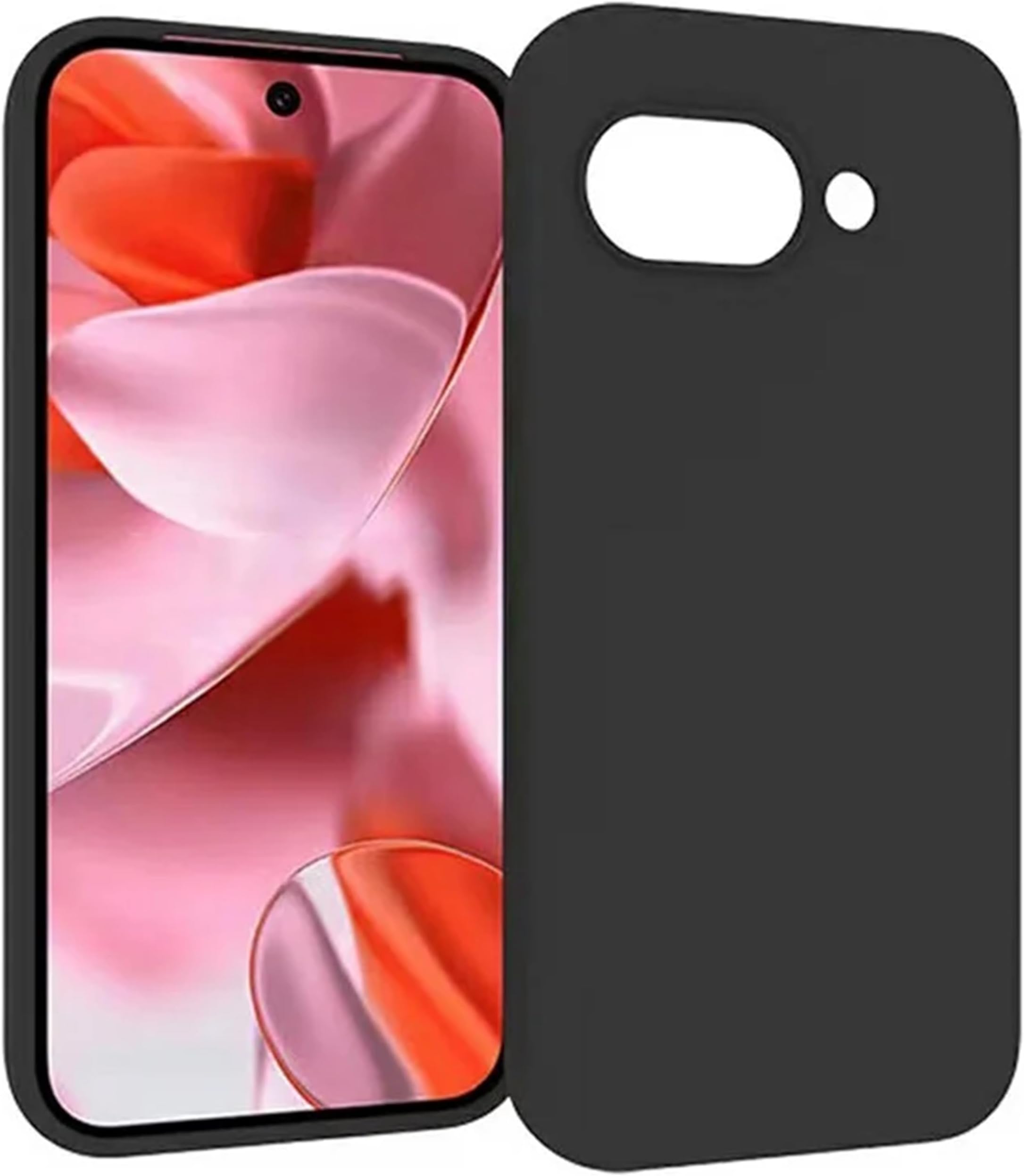 VickCases Back Cover for Google Pixel 9A – Shockproof, Slim Fit, Matte Finish, Durable Protective Mobile Case, Precise Cutouts for Camera & Ports, Black (10126)