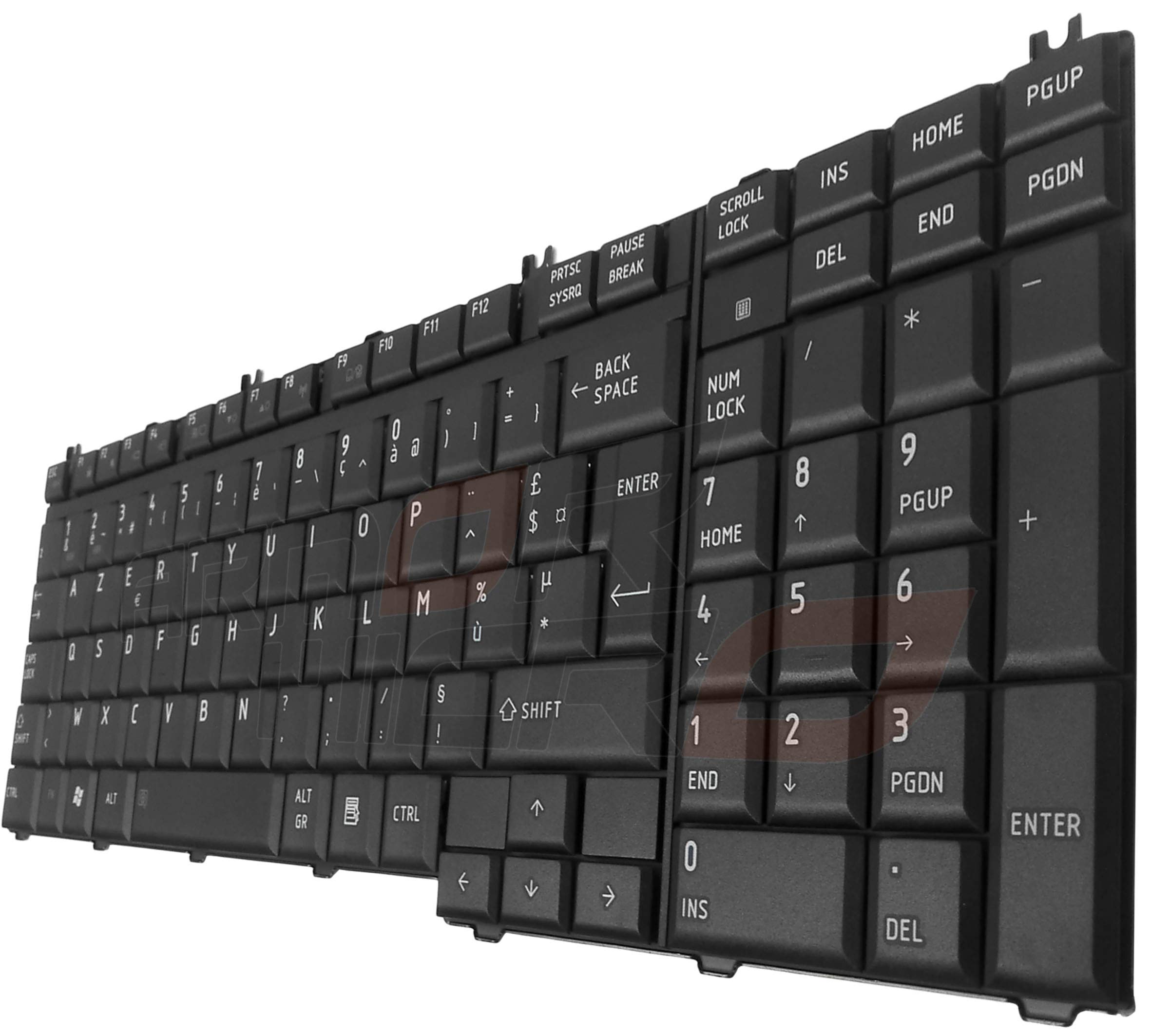 Clavier AZERTY Toshiba MP-08H76F06698 - Noir - Neuf - Compatible Toshiba