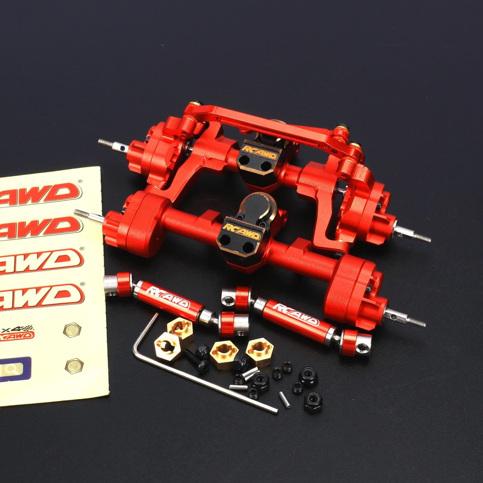 Amazon.com: RCAWD All Metal Front Rear Axles with Center
