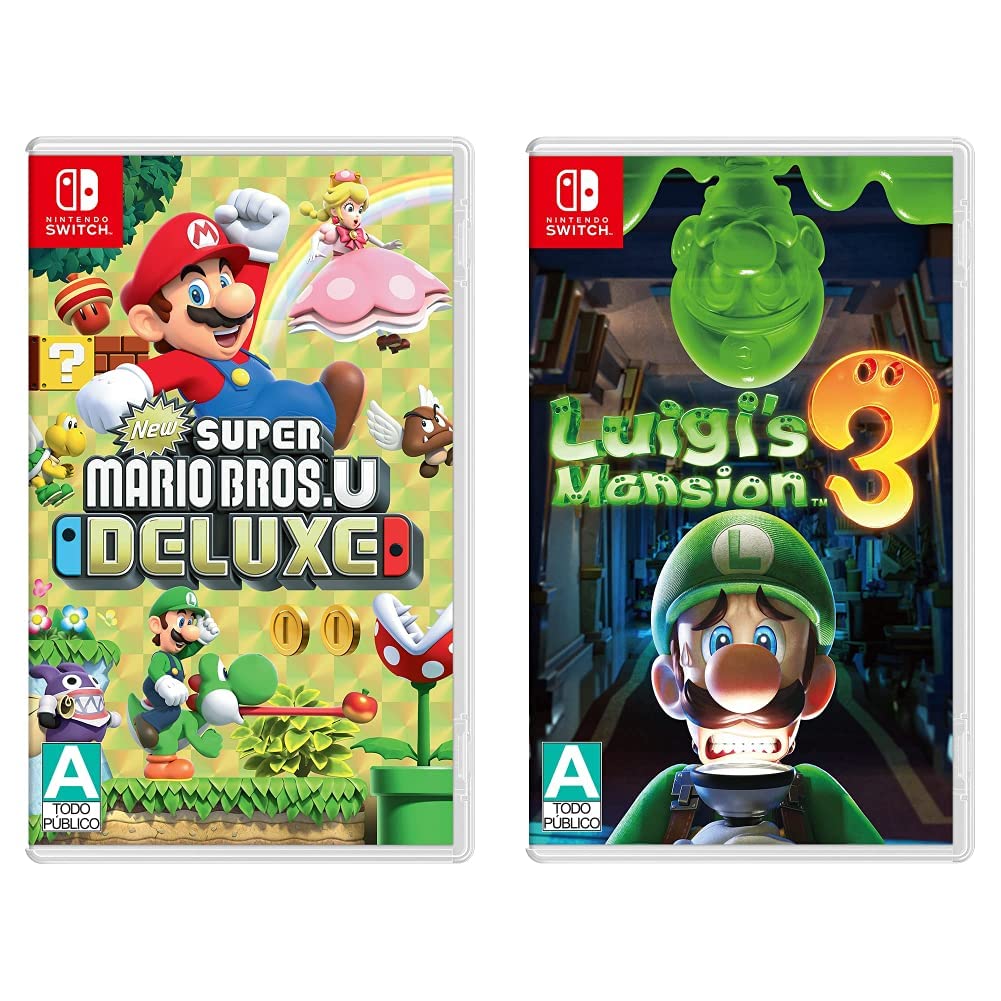 Nintendo Switch NewSuperMarioBros.UDeluxe& LuigiMansion3 New Super Mario Bros. U Deluxe Standard Edition Nintendo Switch +