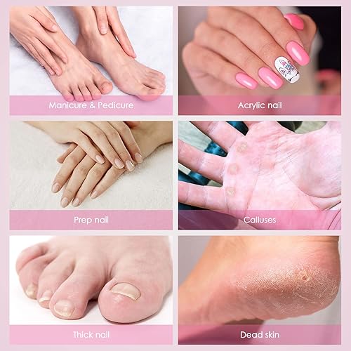 Miniatura 6 de Bandas de lijado de uñas, 210 unidades, lijadoras eléctricas de uñas #80#120#180, broca de mandril de 3/32 pulgadas, para brocas de uñas para uñas