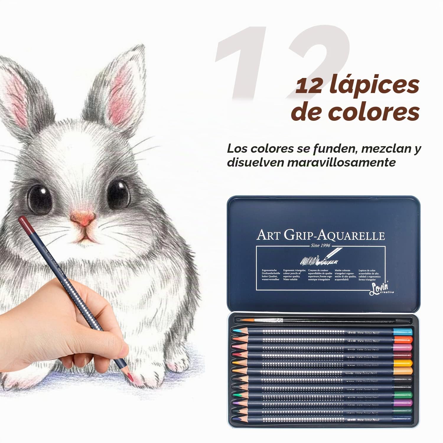 Caballete de Mesa, WEEKSUN Caja de Caballete de Madera Sólida con 24 Pinturas Acrílicas, 10 Pinceles Acrílicos, 12 Lápices colores y Otros Suministros de Arte para Artistas Principiantes Aficionados