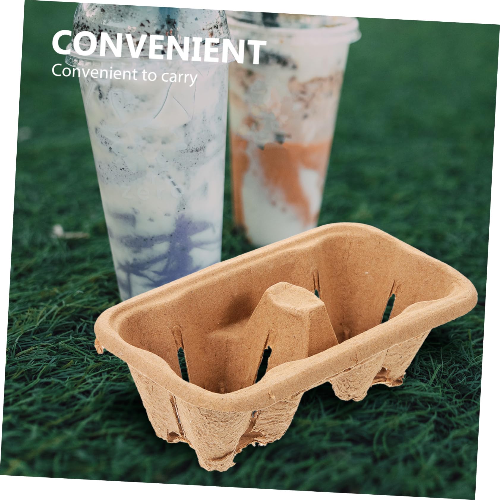 MAGICLULU 50piezas Portavasos de Café para Tazas Soporte para Bebidas para Llevar Bandeja para Empacar Café Casa Trabajo