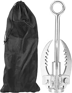 Grappin à 3 Griffes En Acier Inoxydable - Petit/Grand Pour Récupération, Pêche, Accroche