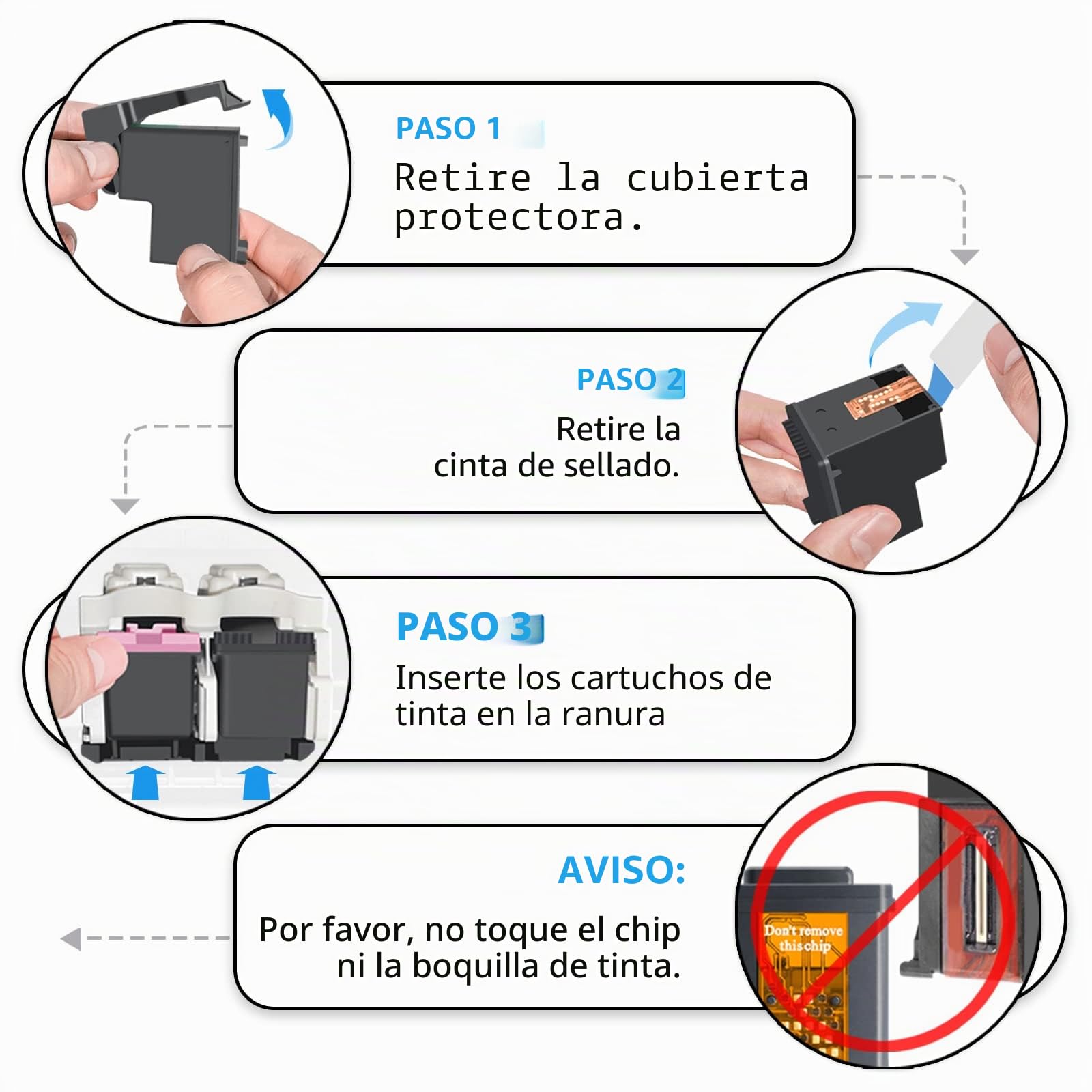 560 561 Cartuchos XL, PG 560 XL Negro y CL 561 XL Faber Recambio para Canon Cartuchos de Impresora 560 561 para TS7450 TS7451 TS5350 TS5351 TS5352 TS5353（Negro, Color）
