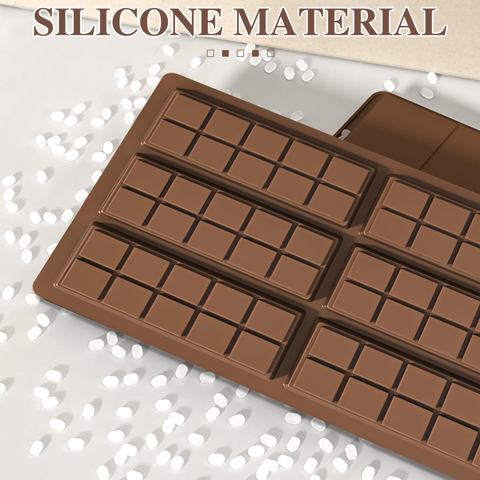 4 pezzi stampi per cioccolato in Silicone stampi per barrette energetiche al cioccolato teglia da forno a forma di nido d'ape rosa Candy Ice strumento fai da te