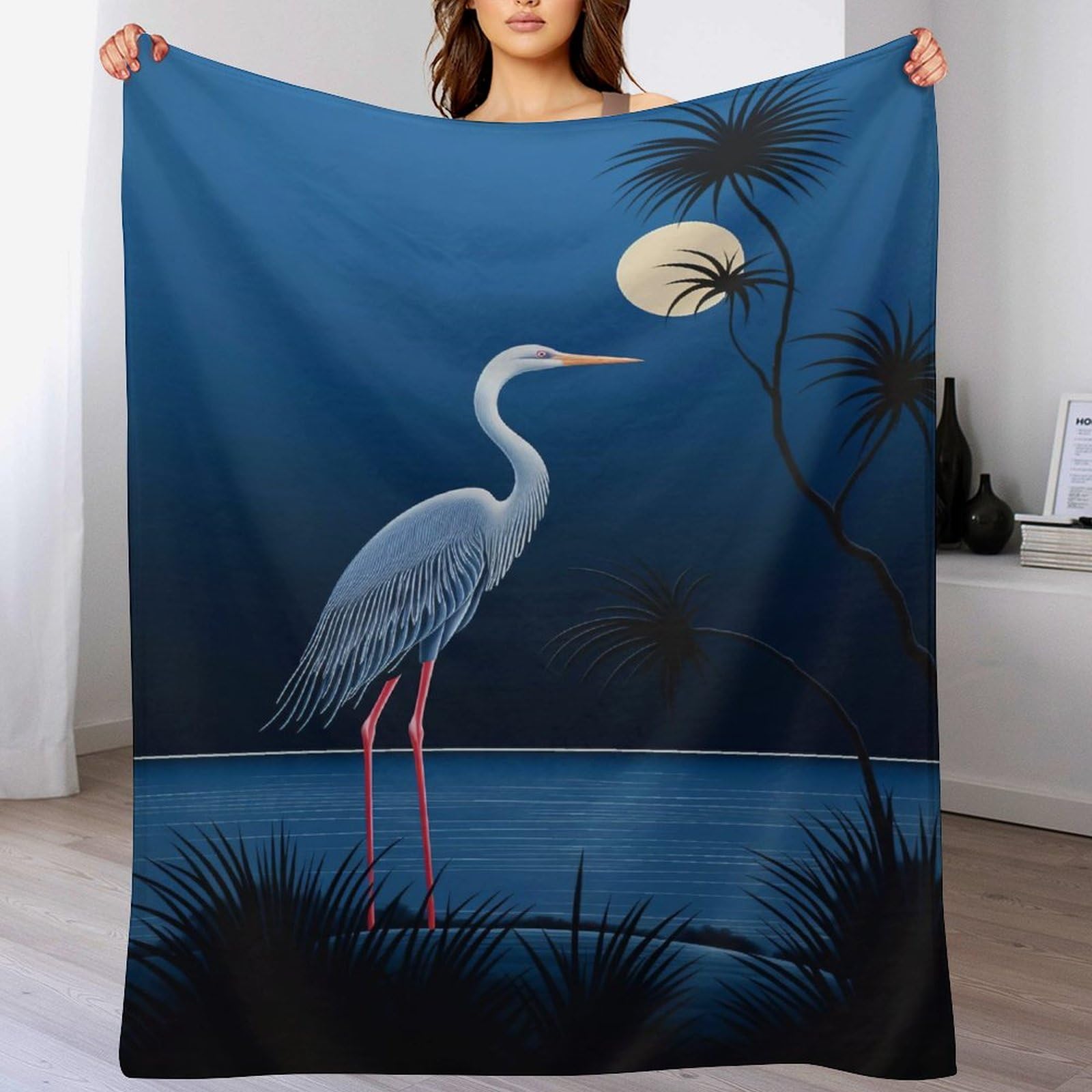 Couverture douce grue un cadeau idéal pour cocooning et voyage