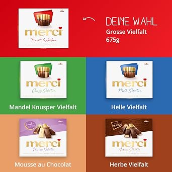 merci Finest Selection Assorted Chocolates 1 x 675 g Exquisite