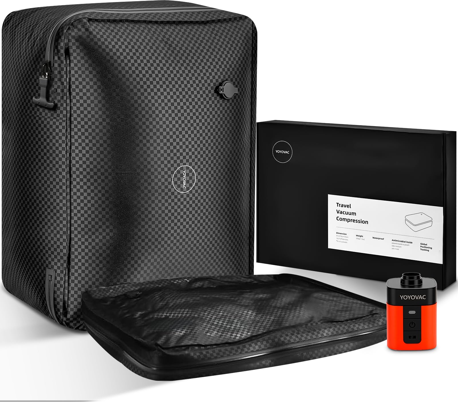 新品未使用 YOYOVAC 圧縮トラベルバッグ ブラック Amazon｜YOYOVAC旅行用圧縮トラベルバッグ 旅行用圧縮袋，圧縮