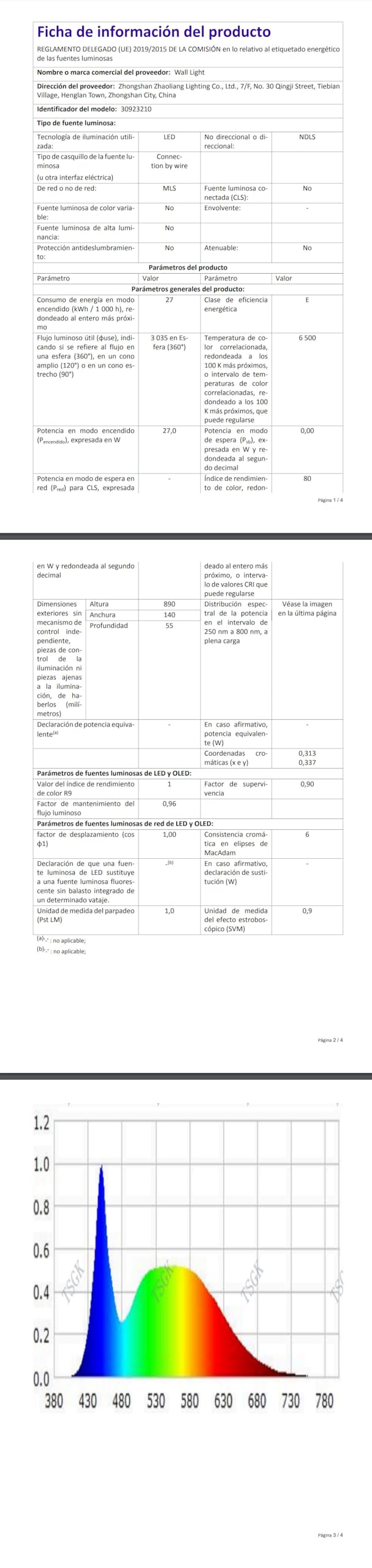 Comely Aplique Pared Interior LED, 27W 3000LM Negra Líneas Luz Blanca Fría 6500K, Lámpara de Pared LED Interior para Dormitorio, Estudio, Comedor, Pasillo