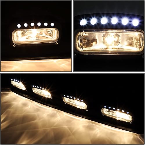 Miniatura 3 de DNA MOTORING FL-ZTL-360-CH Luz antiniebla universal montada en el techo con arnés de cableado e interruptor interior, ángulo de haz ajustable