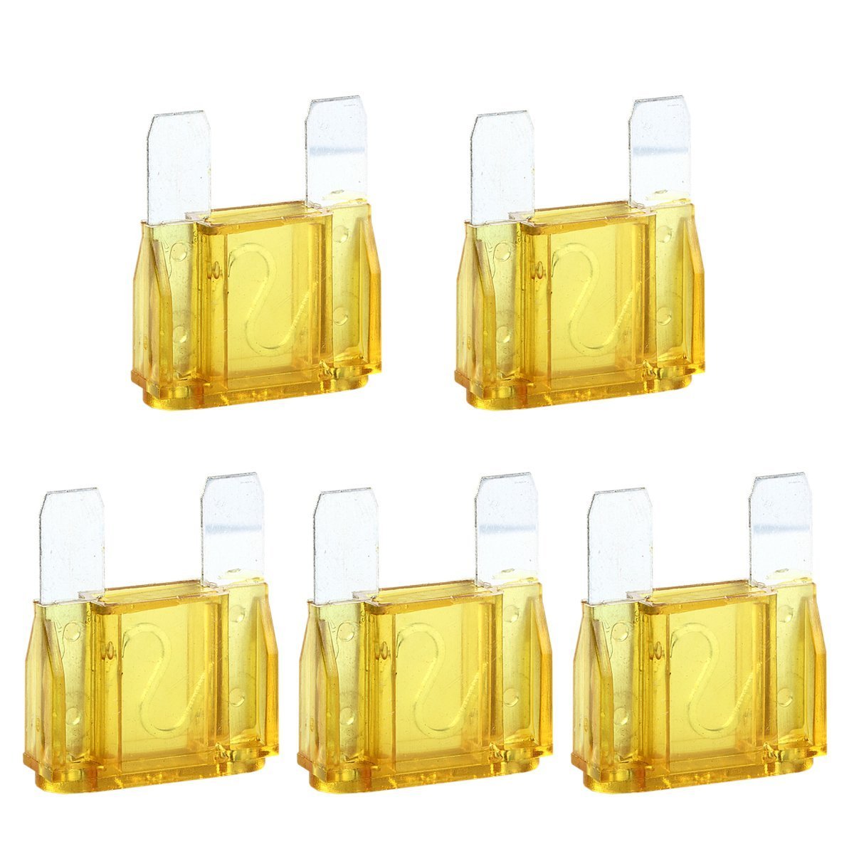 MAS 5 Pcs 20 Amp Large Blade Style Maxi Fuse for Car RV Boat Auto (12V only)