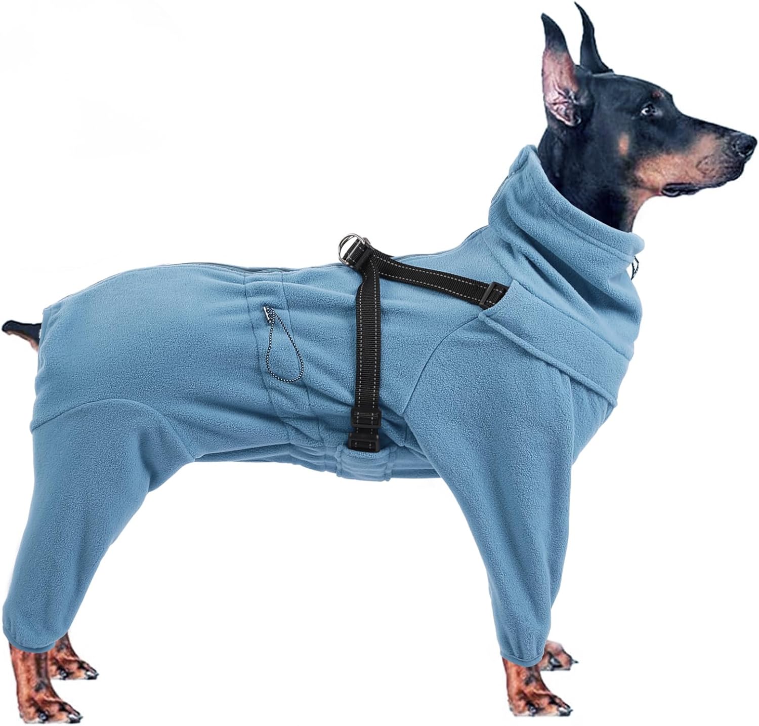 SAWMONG Dog Winter Coat,Fullbody Polar Fleece Dog Cold