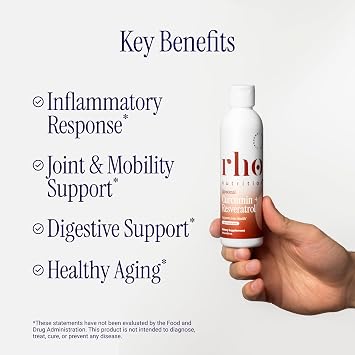 Rho Nutrition Liposomal Curcumin + Resveratrol Liquid Supplement